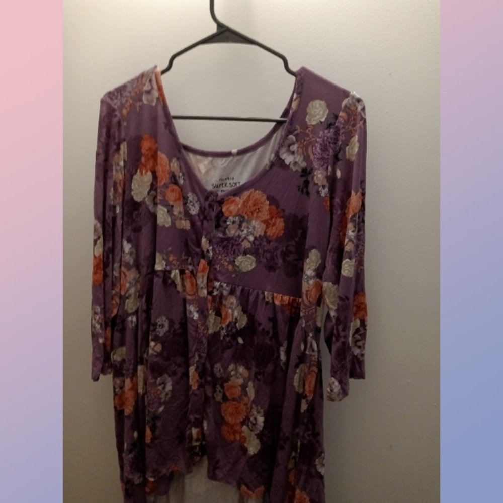 Torrid sz 2 super soft babydoll top